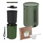 Компостер Bokashi Organko 2/9,6 л Olive Green + Биоген 1кг