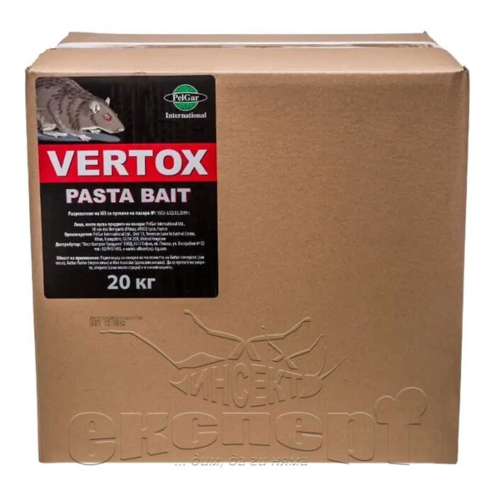 vertox-pasta-mishki-plahove-insect-expert VERTOX Pasta Bait паста против мишки и плъхове, 20 кг | Инсект Експерт
